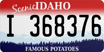 ID license plate I368376