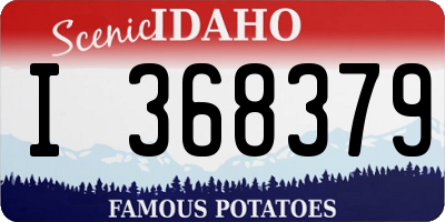 ID license plate I368379