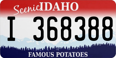 ID license plate I368388