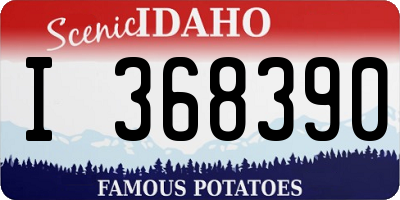 ID license plate I368390
