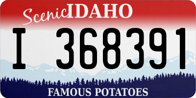ID license plate I368391