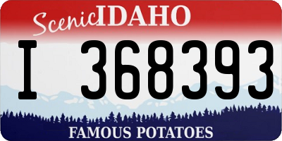 ID license plate I368393