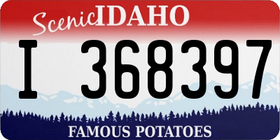 ID license plate I368397