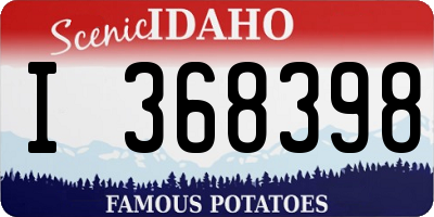 ID license plate I368398