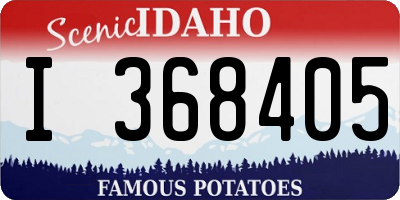 ID license plate I368405
