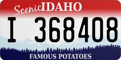 ID license plate I368408