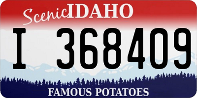 ID license plate I368409