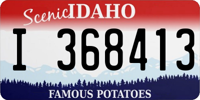ID license plate I368413