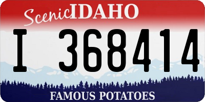 ID license plate I368414