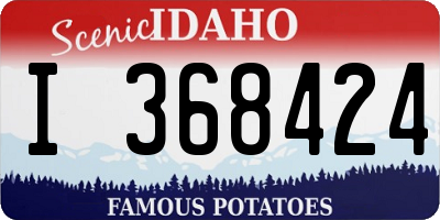 ID license plate I368424