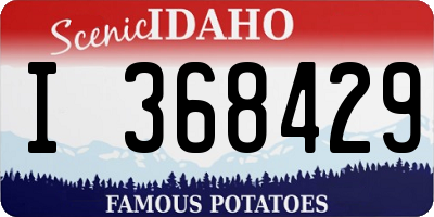 ID license plate I368429