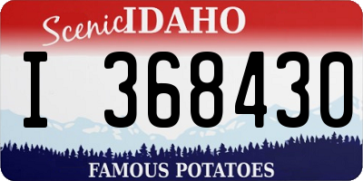 ID license plate I368430