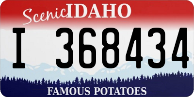 ID license plate I368434