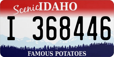 ID license plate I368446