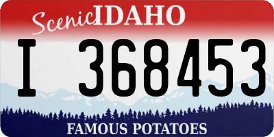 ID license plate I368453
