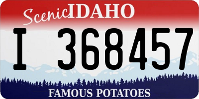 ID license plate I368457
