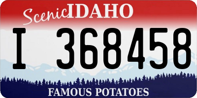 ID license plate I368458