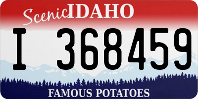 ID license plate I368459