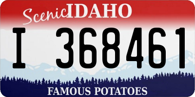 ID license plate I368461