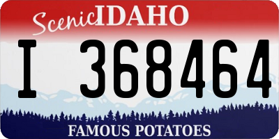 ID license plate I368464