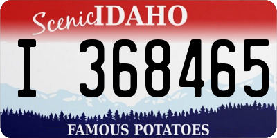 ID license plate I368465