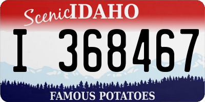 ID license plate I368467