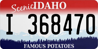 ID license plate I368470