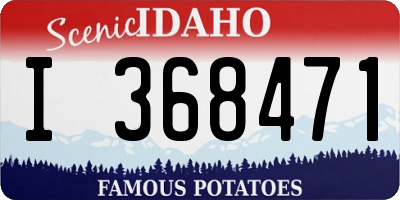 ID license plate I368471