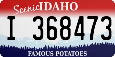 ID license plate I368473