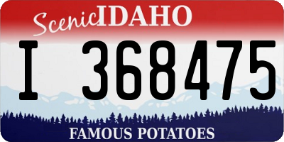 ID license plate I368475