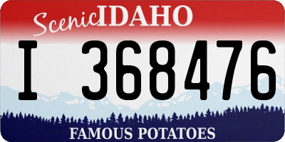 ID license plate I368476