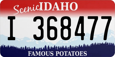 ID license plate I368477