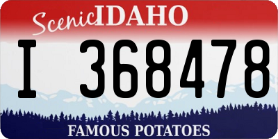 ID license plate I368478