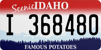 ID license plate I368480