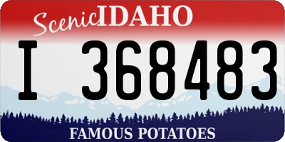 ID license plate I368483