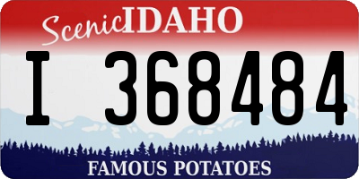 ID license plate I368484