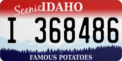 ID license plate I368486
