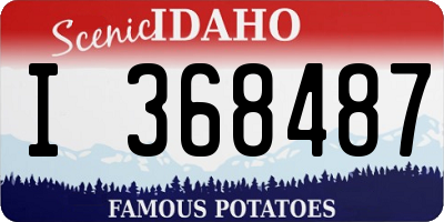 ID license plate I368487