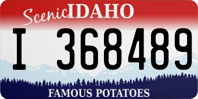 ID license plate I368489