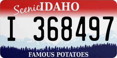 ID license plate I368497