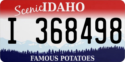 ID license plate I368498