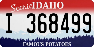 ID license plate I368499