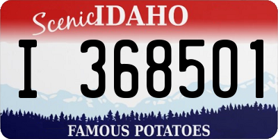 ID license plate I368501