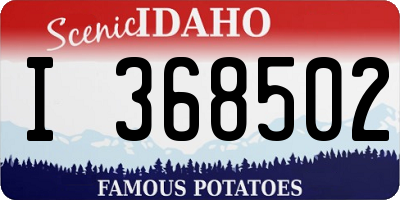 ID license plate I368502