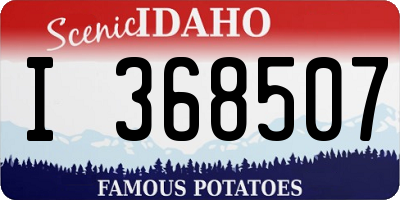 ID license plate I368507