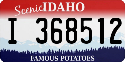 ID license plate I368512