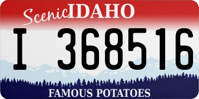 ID license plate I368516