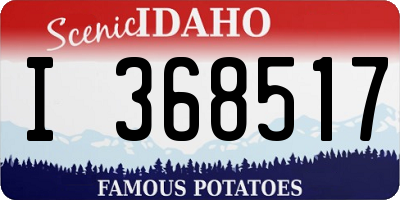 ID license plate I368517