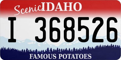 ID license plate I368526