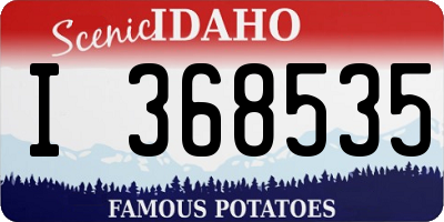 ID license plate I368535